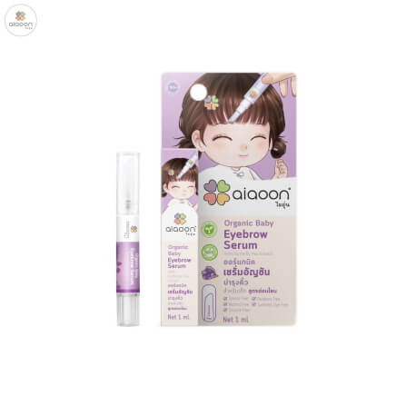 เซรั่มอัญชันบำรุงคิ้วเด็ก Silicone Pen aiaoon 1 มล._0